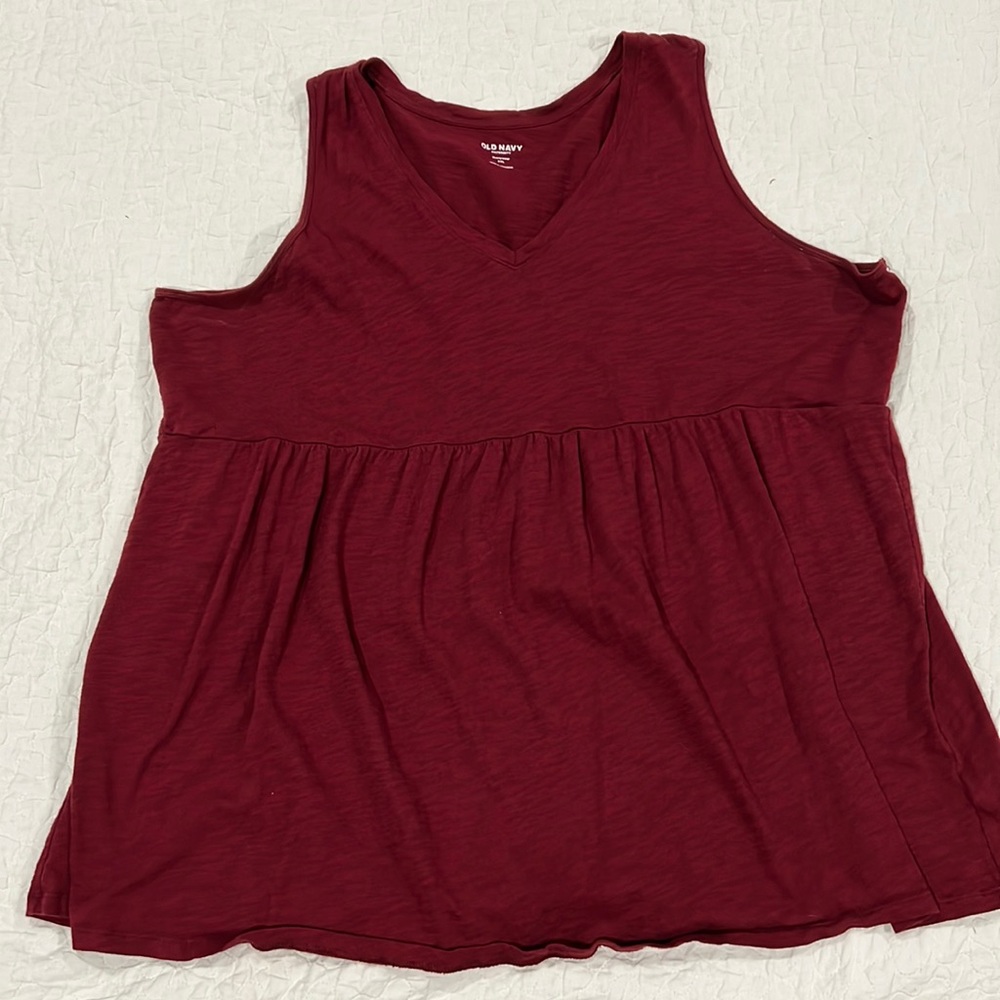 Old Navy Maternity EveryWear Sleeveless Peplum-Hem Top
